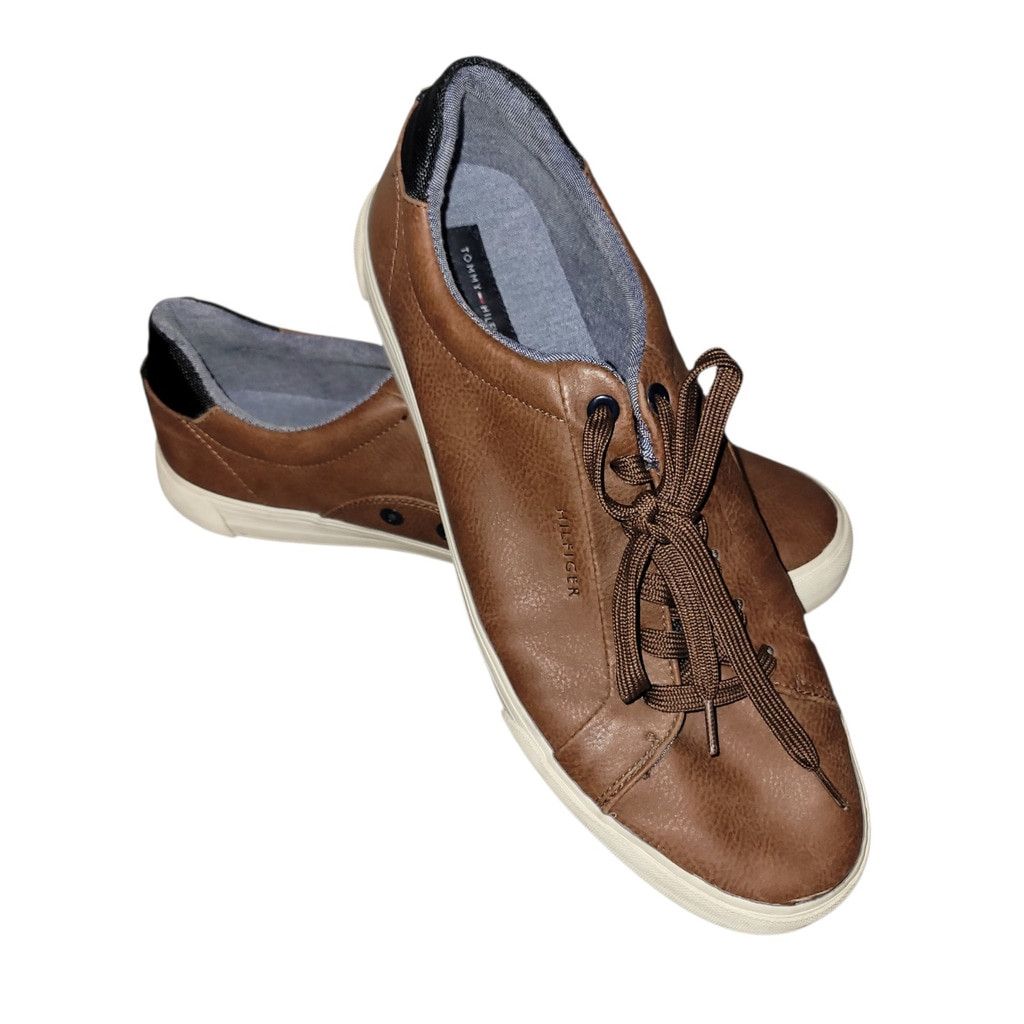 Tommy Hilfiger Tommy Hilfiger Men’s Low Top Lace-up Leather Sneakers 10.5 Size US 10.5 / EU 43-44 - 2 Thumbnail