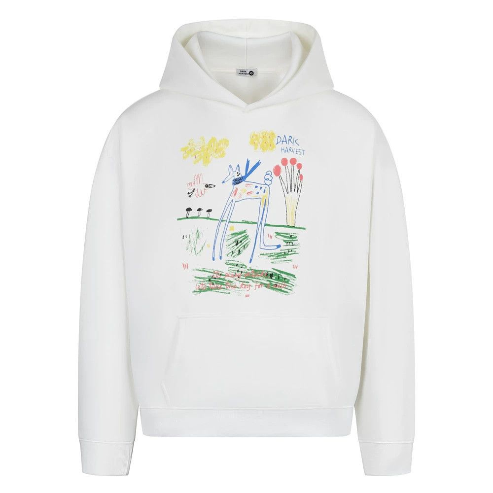 Vintage Men's loose casual hip-hop fun graffiti print hoodie Size US M / EU 48-50 / 2 - 1 Thumbnail