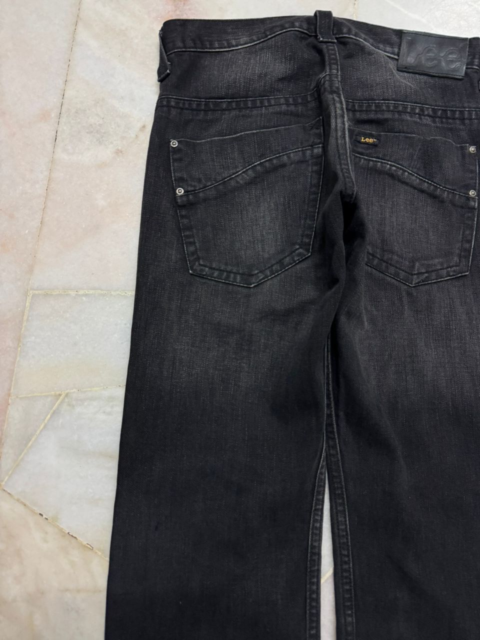 Lee 💥Insane💥Vintage Lee Rusty Mudwash Distressed Black Jeans Size US 29 - 18 Thumbnail