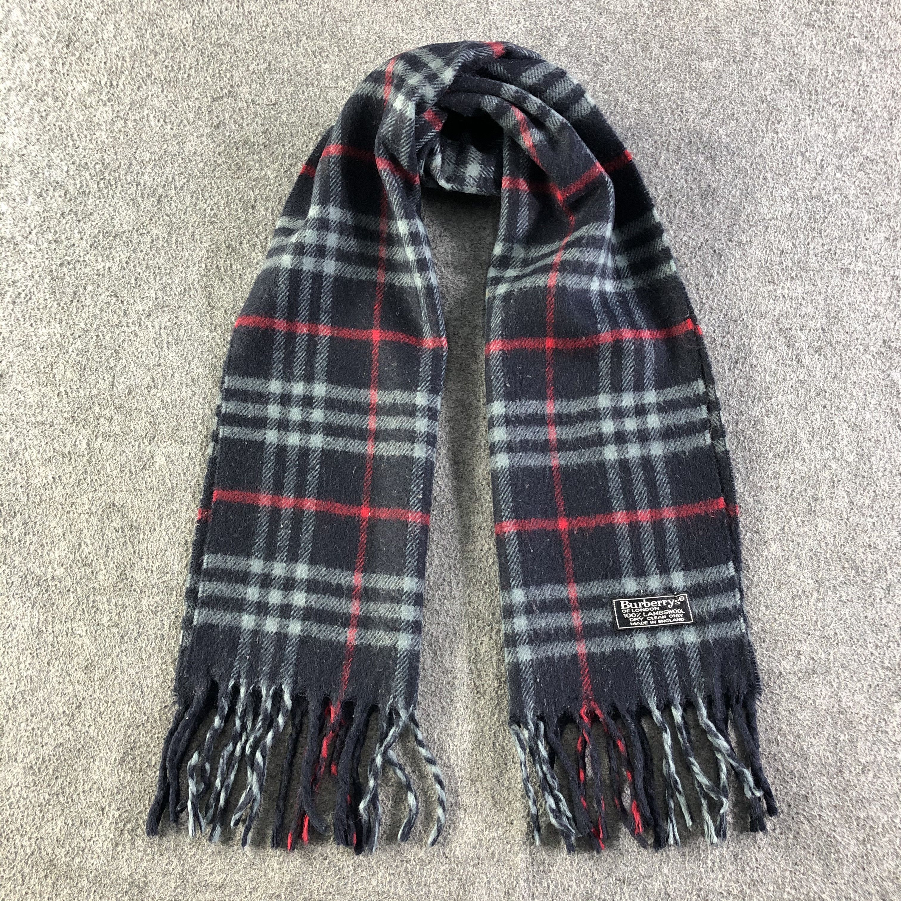 Burberry Burberry Wool Scarf / Muffler / Neckwear P594 Size ONE SIZE - 1 Thumbnail