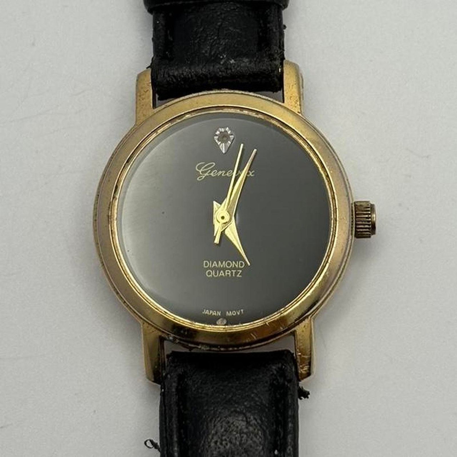 Geneva Vintage Gold Diamond Watch Size ONE SIZE - 2 Thumbnail