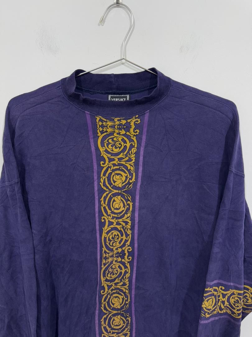 Versace × Versace Jeans Couture Vintage 80s Versace Jeans Couture Sweatshirt Size US L / EU 52-54 / 3 - 2 Thumbnail