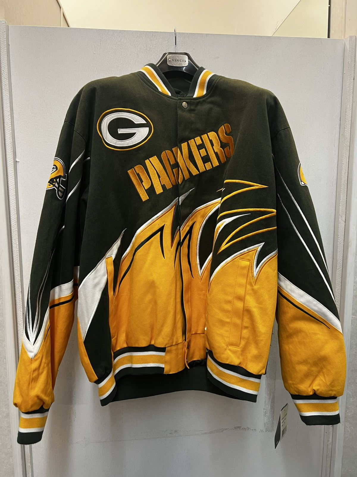 NFL Vintage Green Bay Packers Sawtooth NFL Mens Coat RARE Size US XXL / EU 58 / 5 - 1 Thumbnail