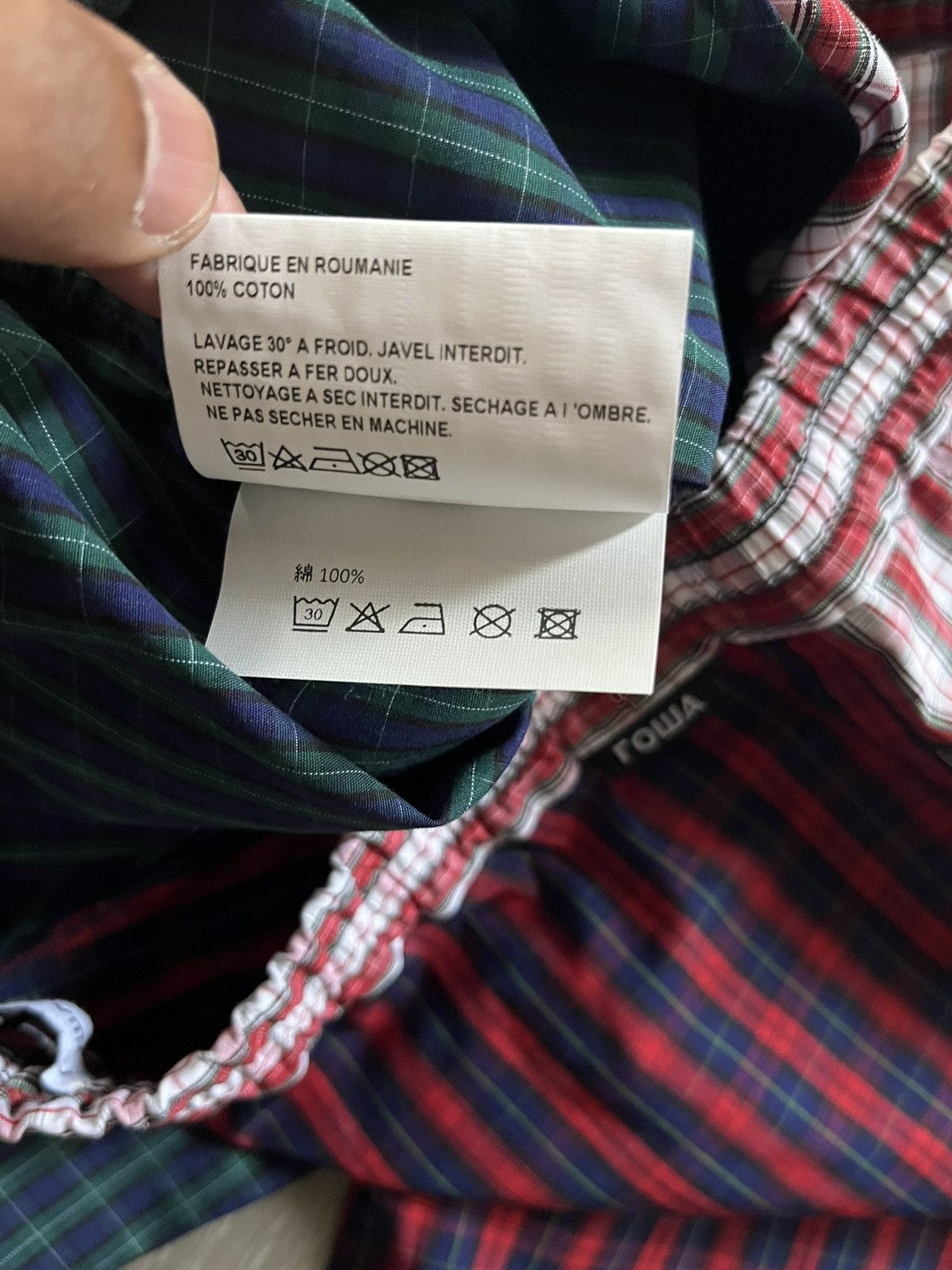 Gosha Rubchinskiy S/S 18 Check Combo Pant Size US 32 / EU 48 - 9 Thumbnail