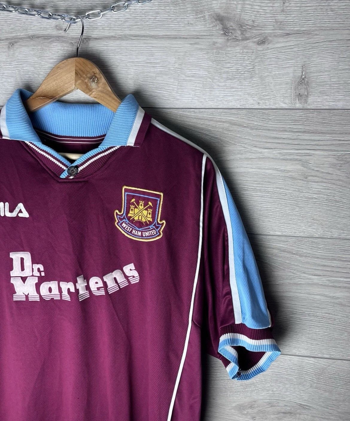 Fila VERY RARE SOCCER JERSEY MEN FILA WEST HAM UNITED Size US XL / EU 56 / 4 - 5 Thumbnail