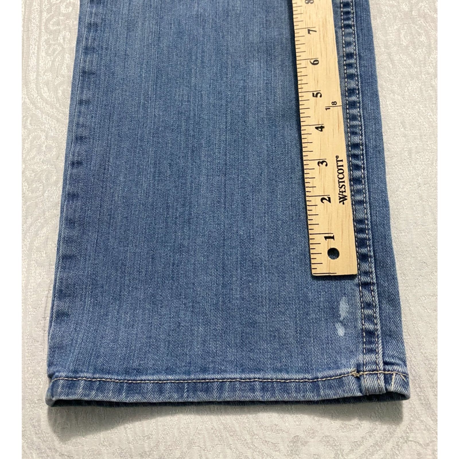 Calvin Klein Calvin Klein Jeans Mens Regular Fit 34 Jeans 34x34 Denim Blue Distressed 5-Pocket Straight Denim USA Jeans Mens Size US 34 / EU 50 - 2 Thumbnail