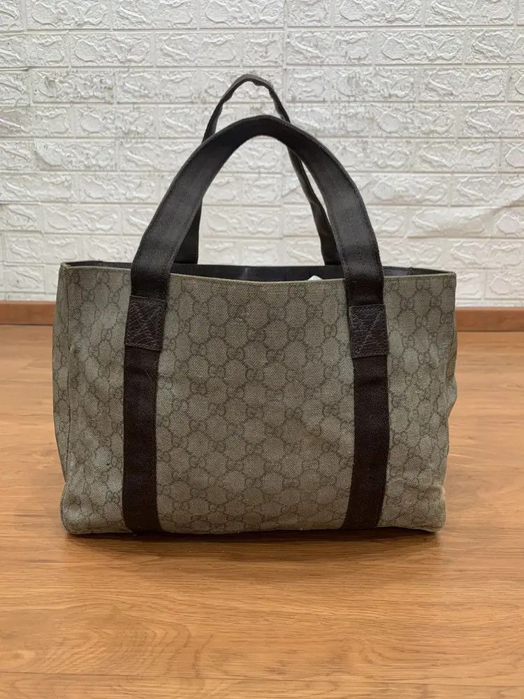 Gucci Vintage Gucci GG monogram canvas tote bag Size ONE SIZE - 2 Thumbnail