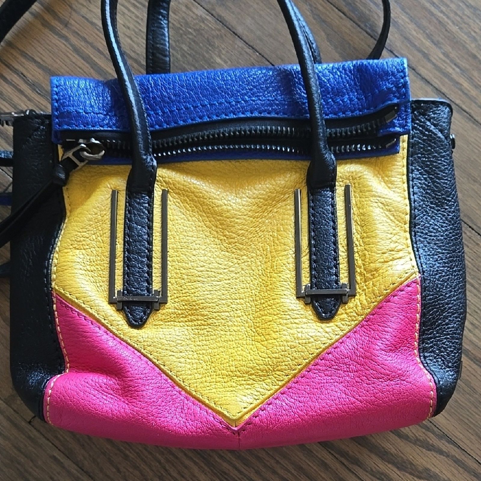 & Other Stories Botkier Beautiful Leather Colorblock Handbag Size ONE SIZE - 7 Thumbnail