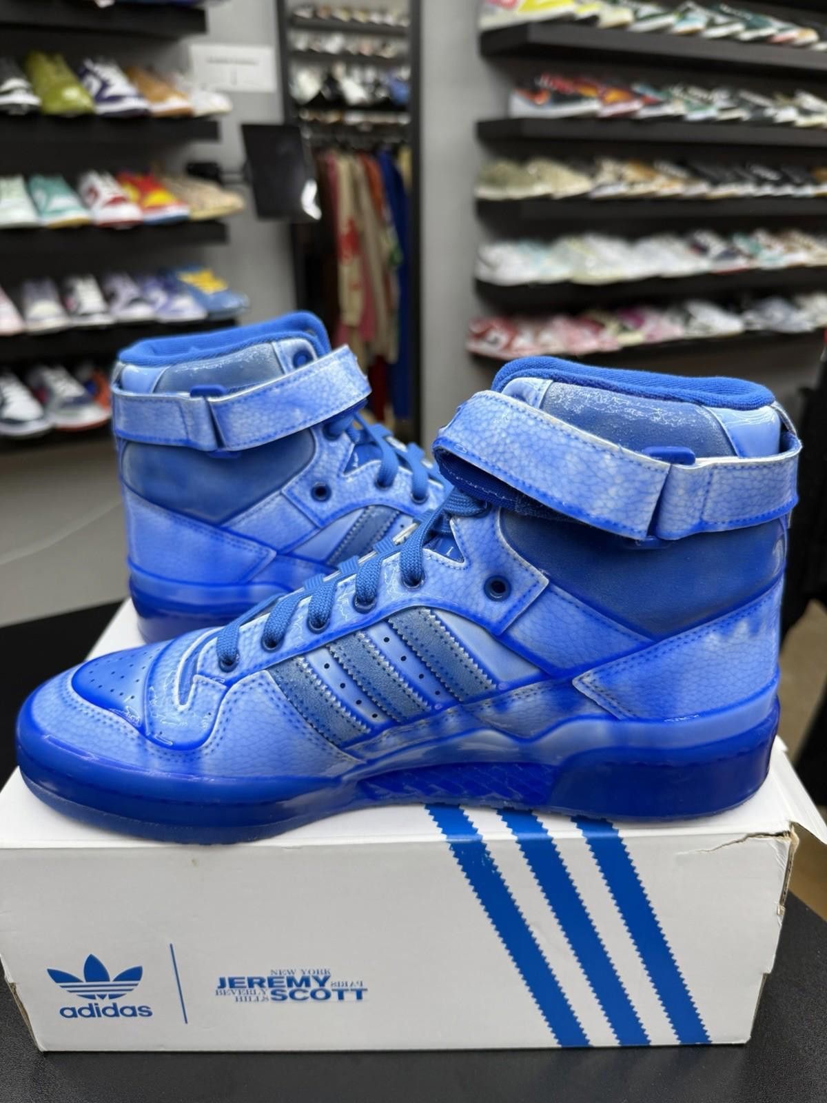 Other Adidas Originals Forum Hi Jeremy Scott Dipped Blue - 10 NEW Size US 10 / EU 43 - 6 Thumbnail