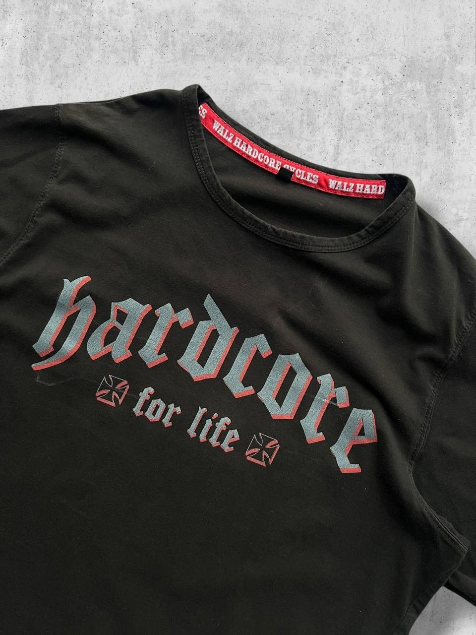 Vintage HARDCORE FOR LIFE SKULL BIKERS TEE T SHIRT VINTAGE band Size US M / EU 48-50 / 2 - 3 Thumbnail