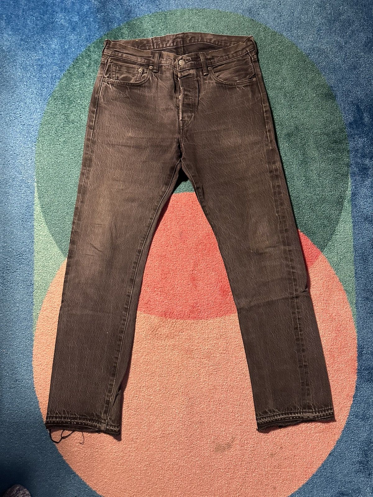 Levi's × Levi's Vintage Clothing Vintage Levi 501 Selvedge Jeans - Faded Black Size US 33 - 1 Thumbnail