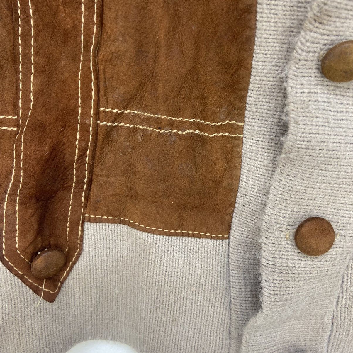 Leather × Vintage Vintage 60s Campus Made in USA Leather + Knitwear Jacket Size US S / EU 44-46 / 1 - 12 Thumbnail