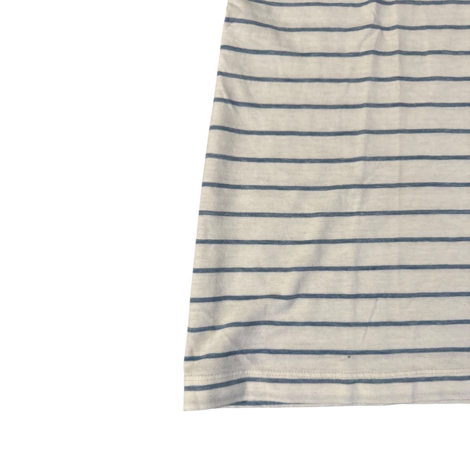 Lucky Brand Lucky Brand Venice Burnout Stripe Tee XS White Blue Size US XS / EU 42 / 0 - 4 Thumbnail