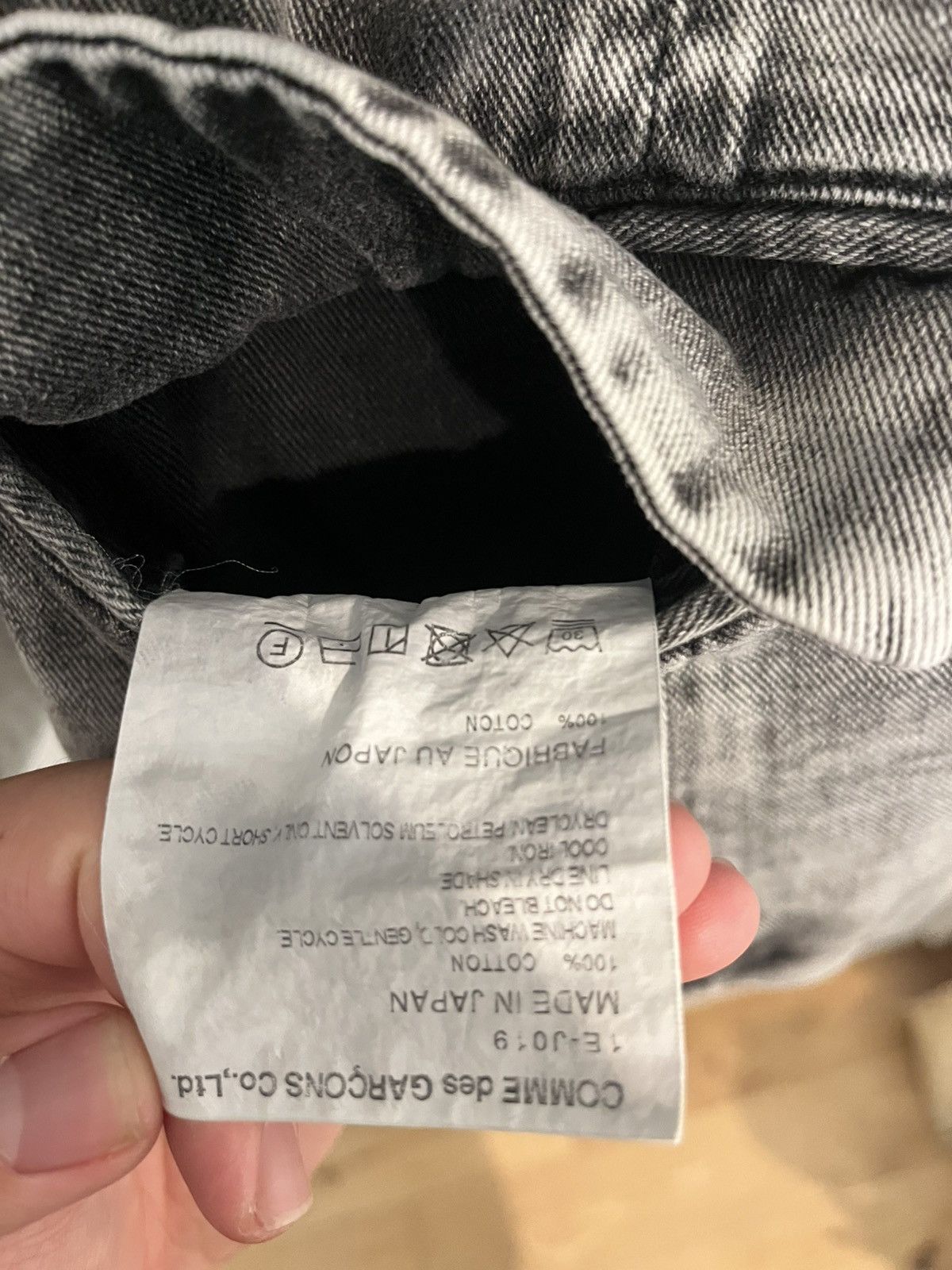 Comme des Garcons Black comme des garçons black grey washed jacket Size US L / EU 52-54 / 3 - 4 Thumbnail