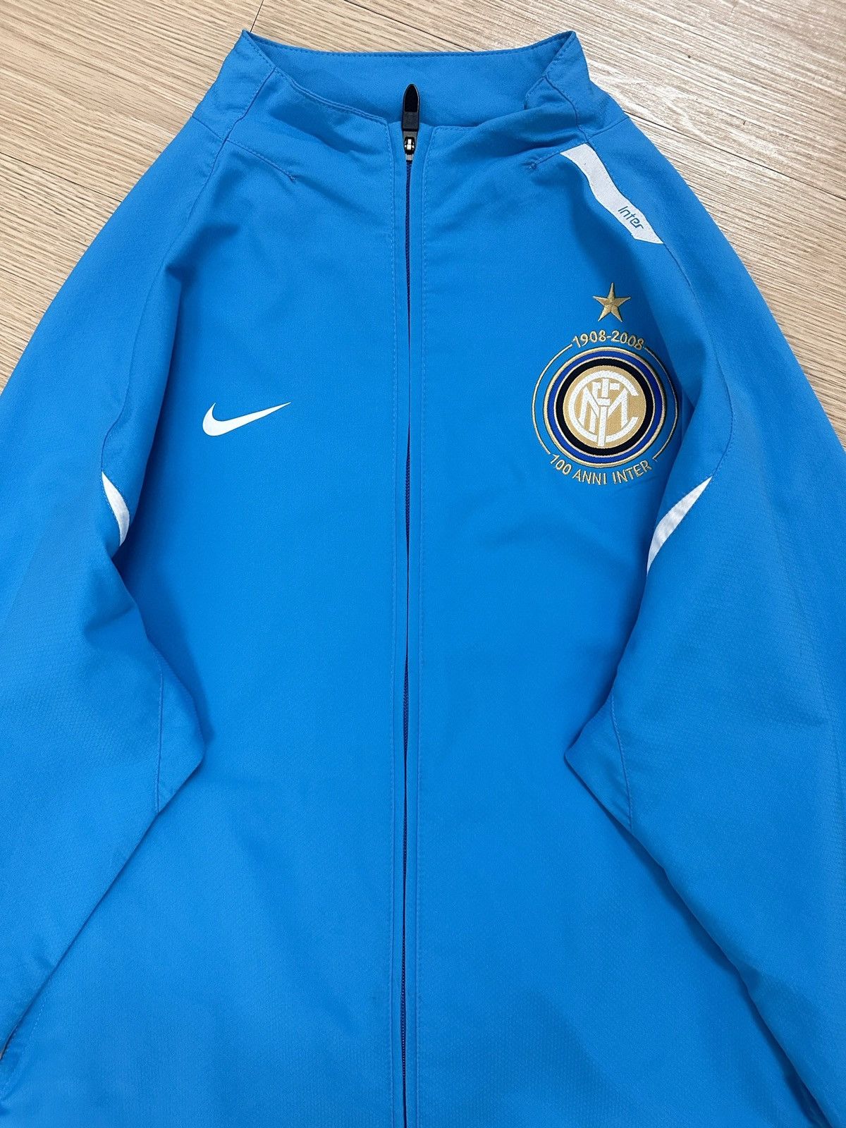 Nike × Vintage Rare Vintage 2008 Inter Milan 100th Anniversary Jacket Size US L / EU 52-54 / 3 - 3 Thumbnail