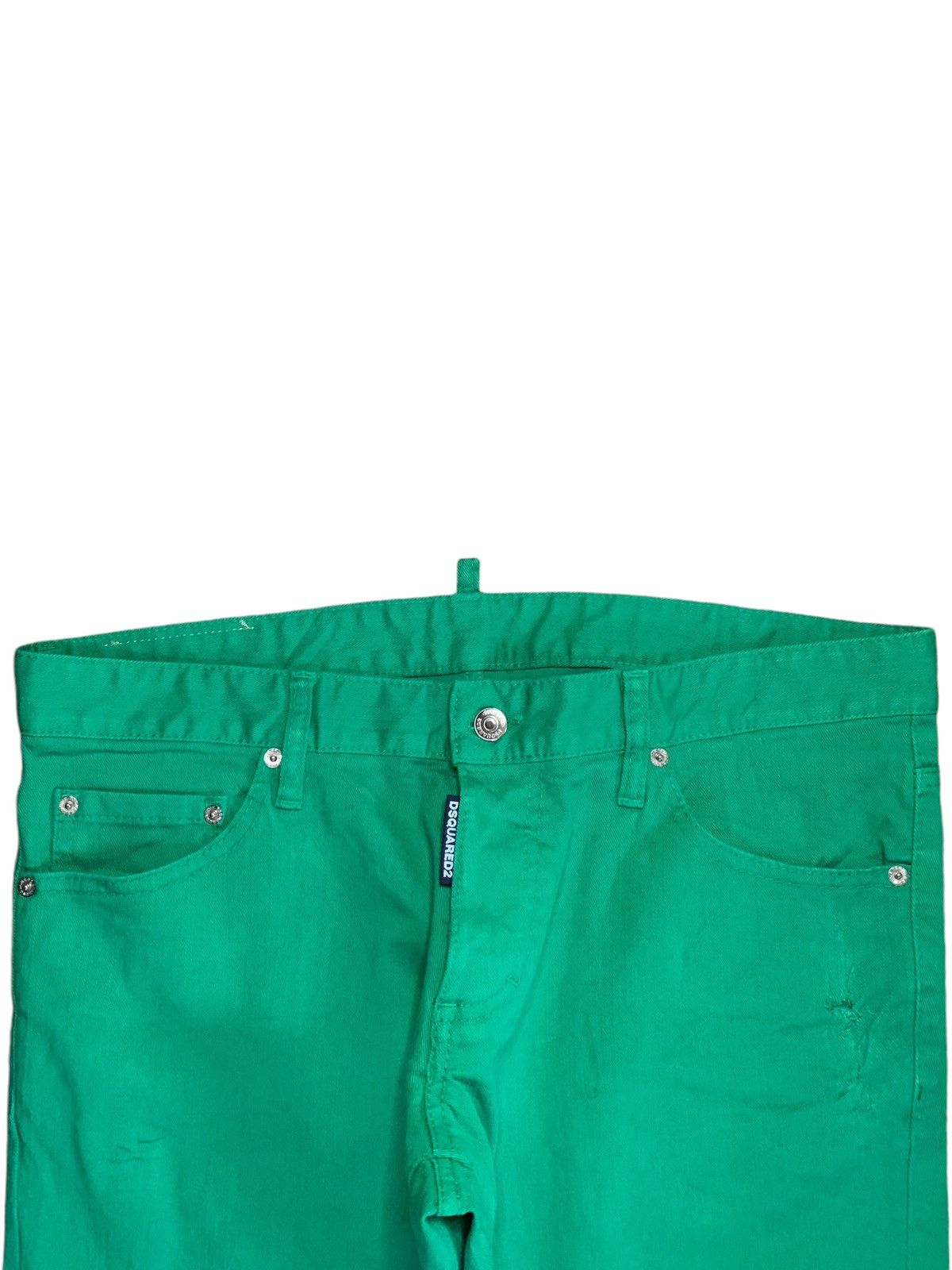 Dsquared2 Vintage Italy Dsquared Slim Fit Green Jeans Size US 36 / EU 52 - 4 Thumbnail