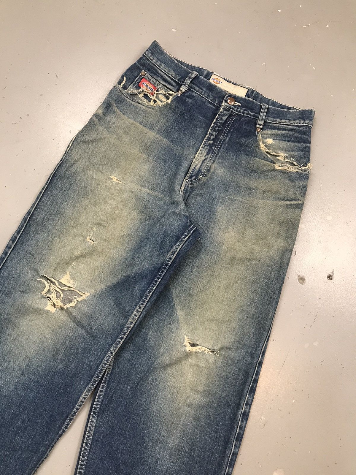 Dickies × Vintage Vintage Dickies logo embroidered big daddy distressed denim Size US 32 / EU 48 - 5 Thumbnail