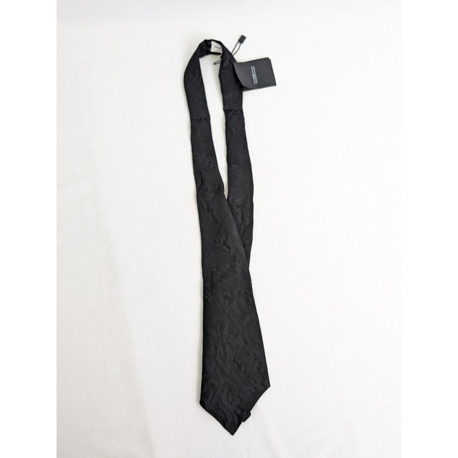 Saint Laurent Paris o1rshd1 Size: L / Silk Jacquard Tie in Black Size ONE SIZE - 1 Thumbnail