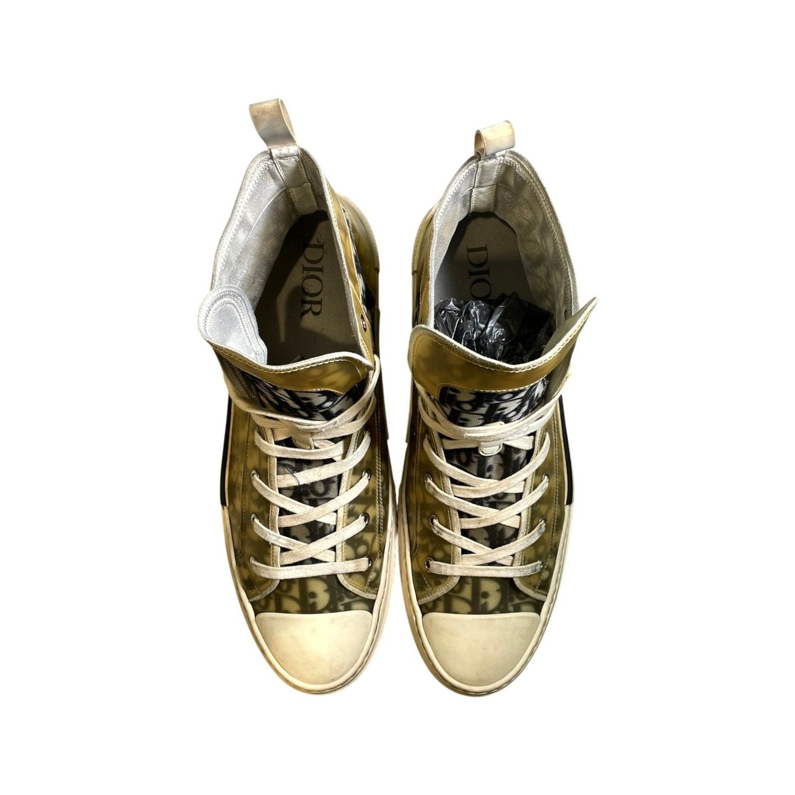 Dior Dior "B23 Monogram" (Yellowed) & White Sneakers Size US 14 / EU 47 - 5 Thumbnail