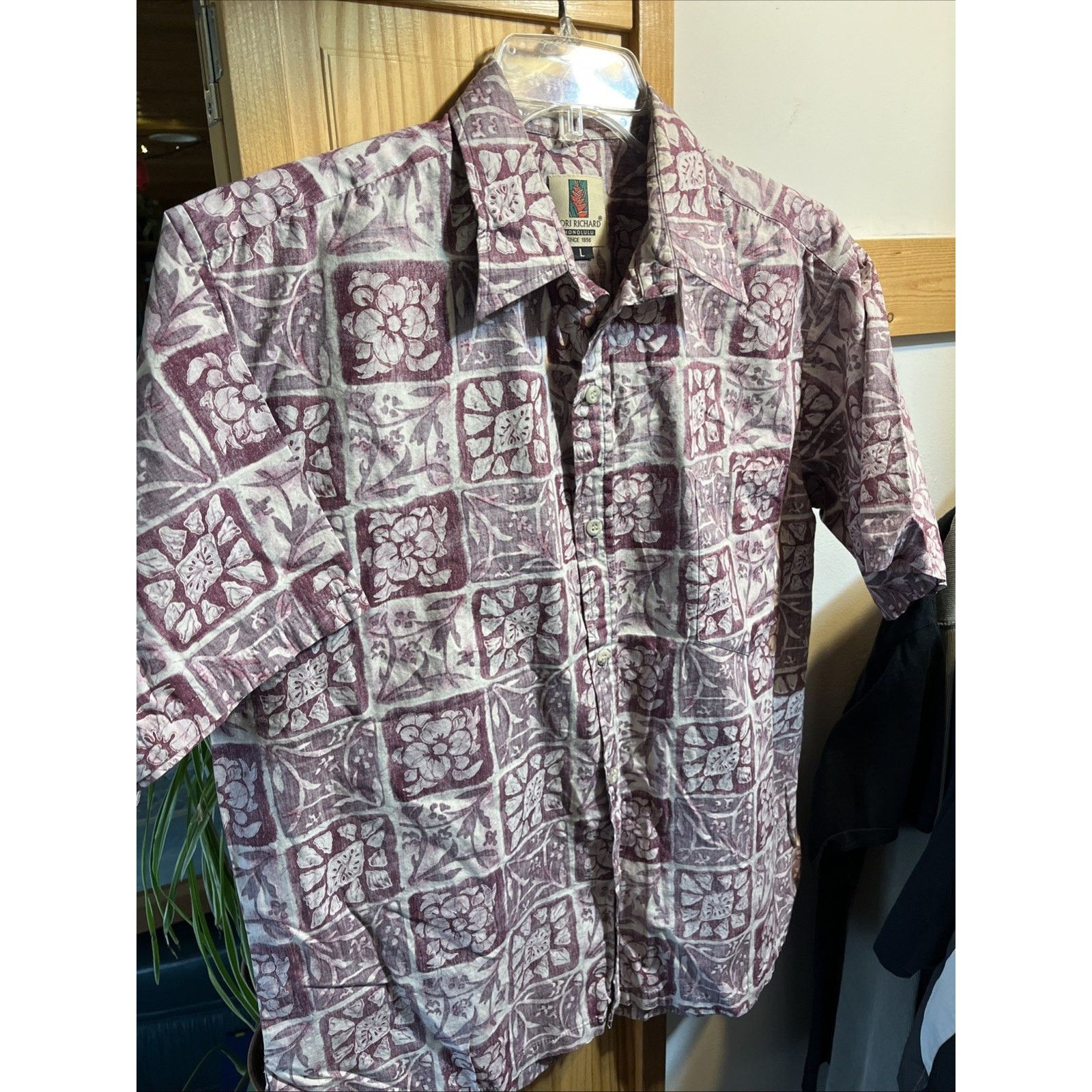 Tori Richard Tori Richard Vintage Mens L Red Floral Cotton Hawaiian Shirt Size US L / EU 52-54 / 3 - 2 Thumbnail
