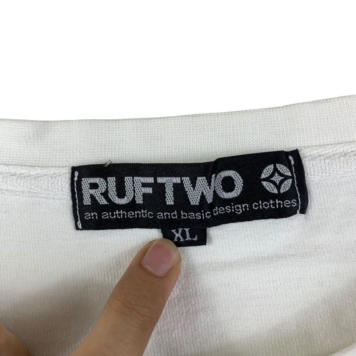 Vintage RUF TWO JAPAN Punk Rebel Hot Lips Tongue Tee Shirt Top Size XL / US 12-14 / IT 48-50 - 8 Thumbnail