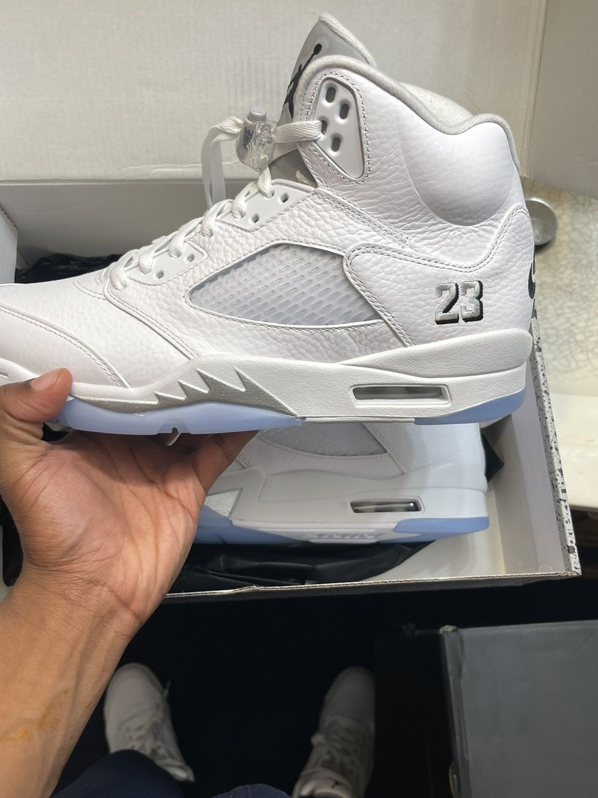 Jordan Brand Authentic Jordan 5 White Metallic 2026 Size US 11 / EU 44 - 3 Thumbnail