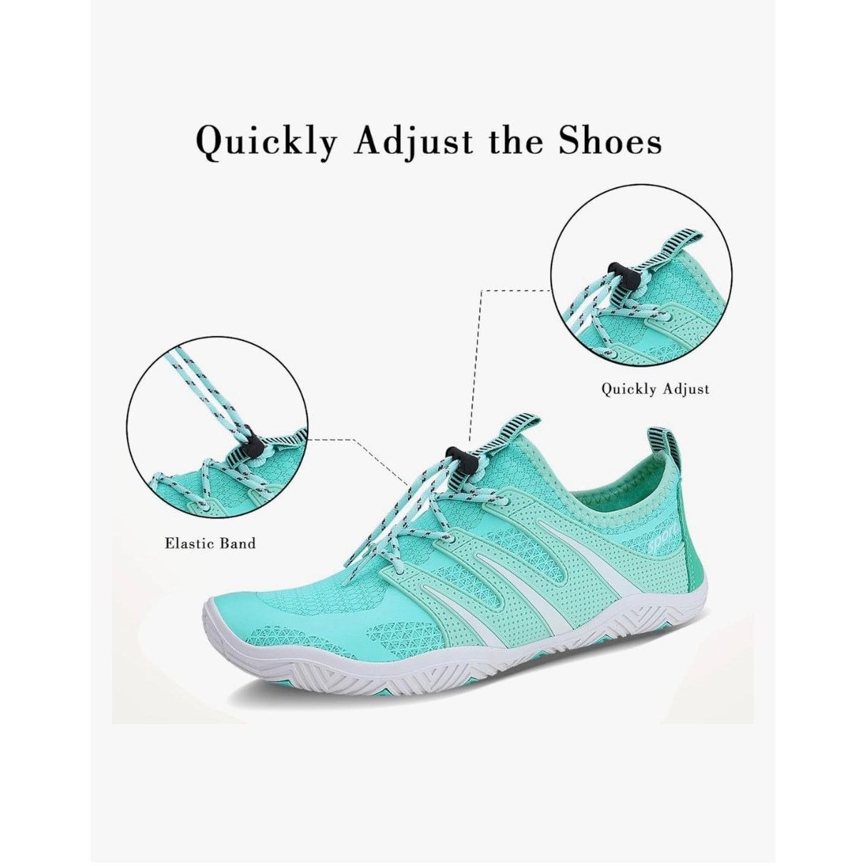 The Unbranded Brand Mens Womens Water Shoes Sports Quick Dry Surf Aqua XL Size US 10 / IT 40 - 1 Thumbnail