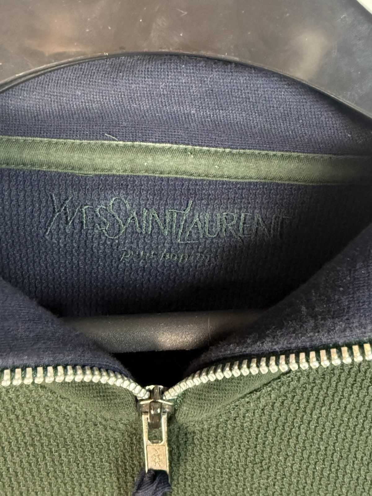 Yves Saint Laurent 90s YSL Sweatshirt 1/4 Quarter Zip Sweater Old Money Vintage Size US XL / EU 56 / 4 - 8 Thumbnail