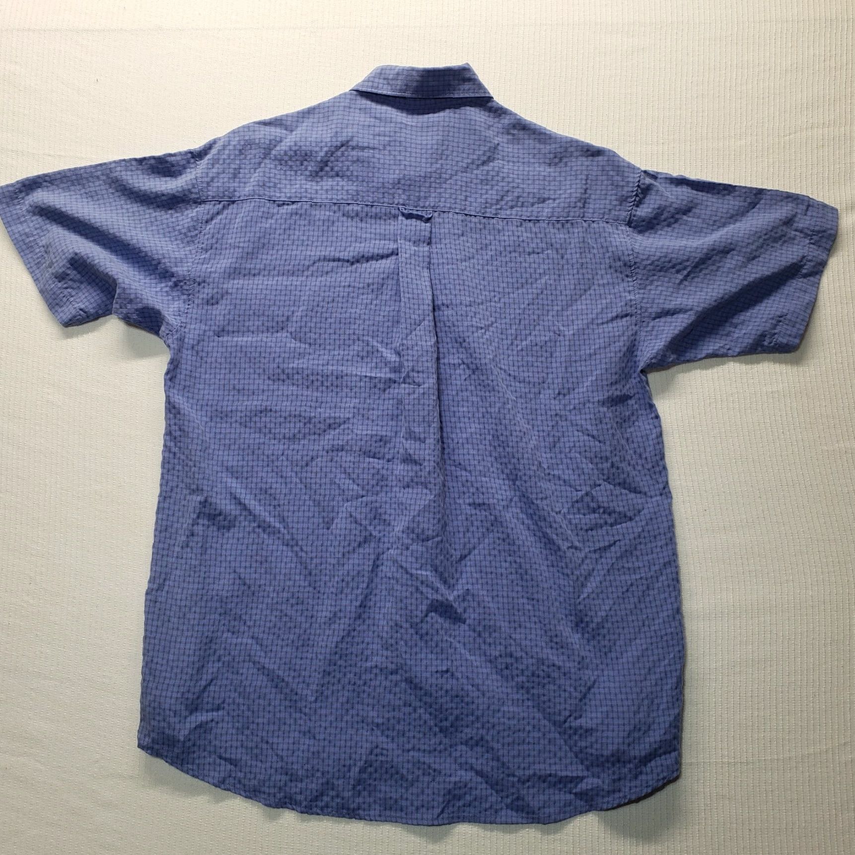 Cutter & Buck Cutler Blue Checkered Button Up Shirt Short Sleeve Adult Men's Size M Medium Size US M / EU 48-50 / 2 - 7 Thumbnail