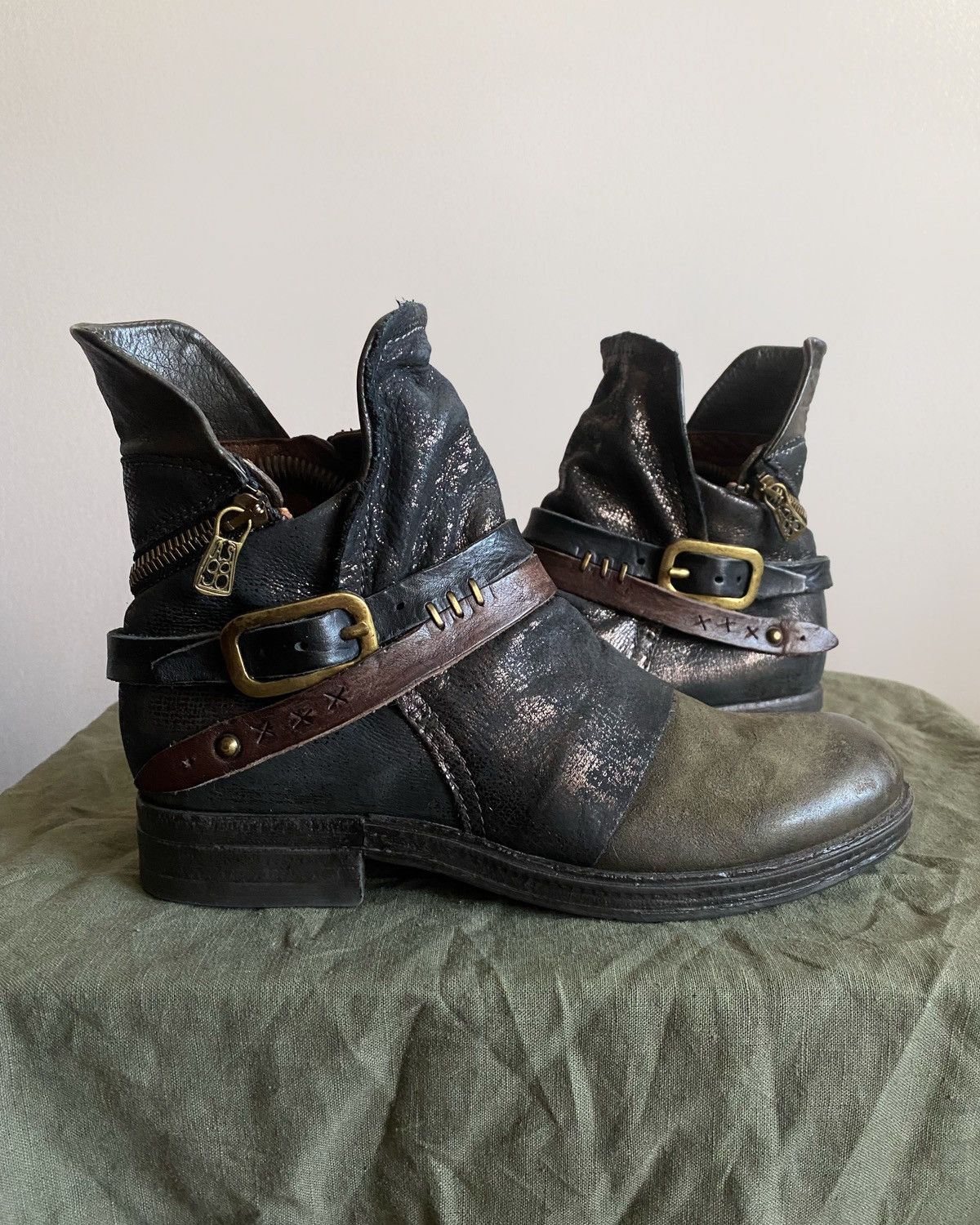 A.S.98 A.S.98 Tornado zip Avant Garde Cowboy Western western boots Size US 8 / IT 38 - 1 Thumbnail