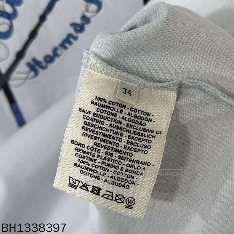 Hermes Hermes Teal Printed Logo Short-Sleeve Size XXS / US 00 / IT 34 - 6 Thumbnail