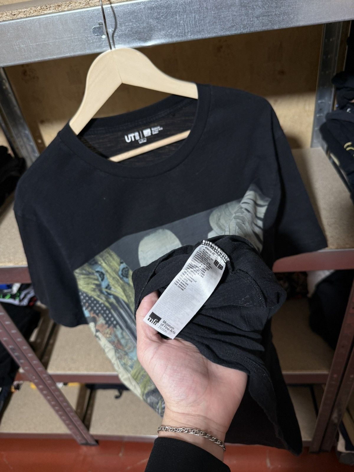 Designer × Japanese Brand × Uniqlo Uniqlo Museum Of Fine Arts Boston Skeleton T-Shirt Y2K Hype Size US XL / EU 56 / 4 - 5 Thumbnail