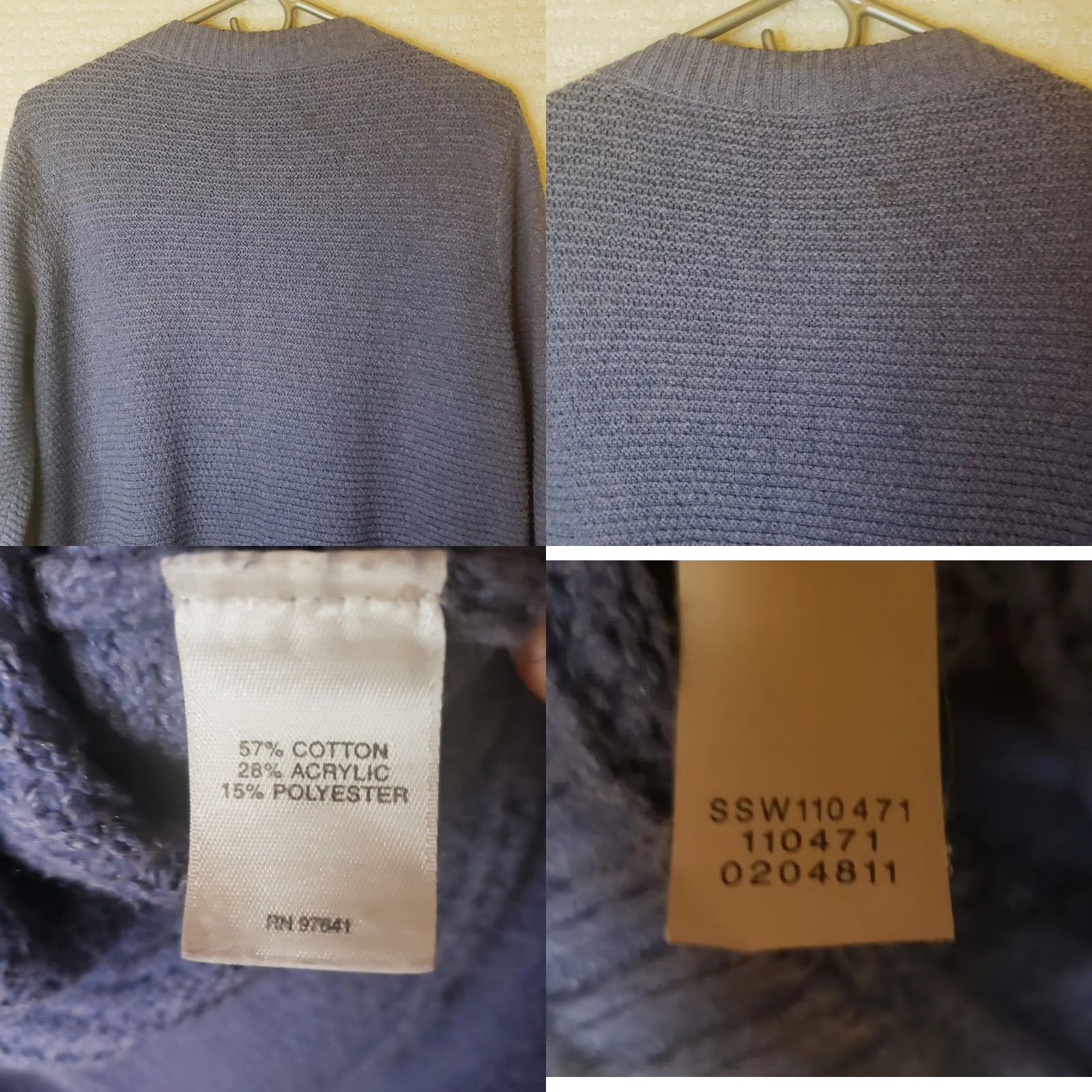 J. Jill J. Jill Women's S Cardigan Sweater Long Sleeve V-Neck Blue Pockets Button Front Knit Size S / US 4 / IT 40 - 8 Thumbnail