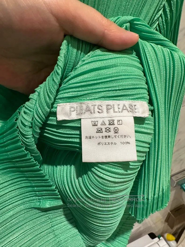 Issey Miyake Issey Miyake Green Long Sleeve Size L / US 10 / IT 46 - 2 Thumbnail