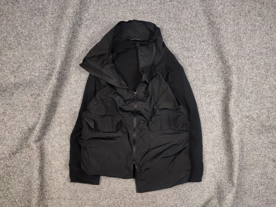 Japanese Brand ZEITLOS by Luana Design Black Oversized Zip Light Jacket Size M / US 6-8 / IT 42-44 - 1 Thumbnail