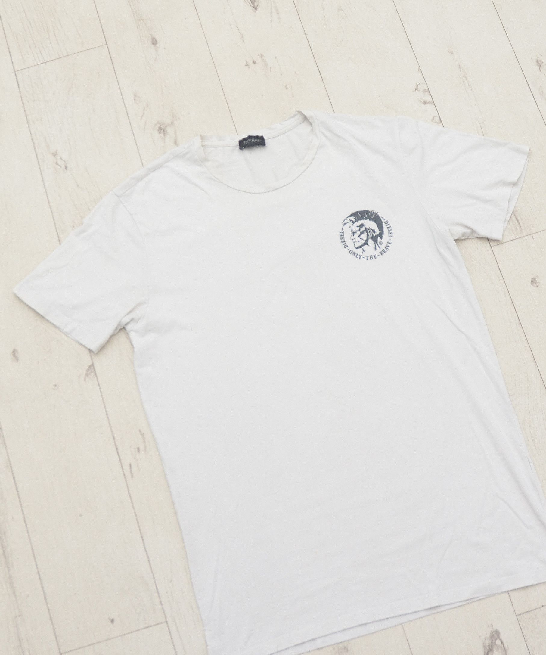 Diesel Y2K Diesel Logo T-shirt White sz L Punk Avant Garde Size US L / EU 52-54 / 3 - 2 Thumbnail