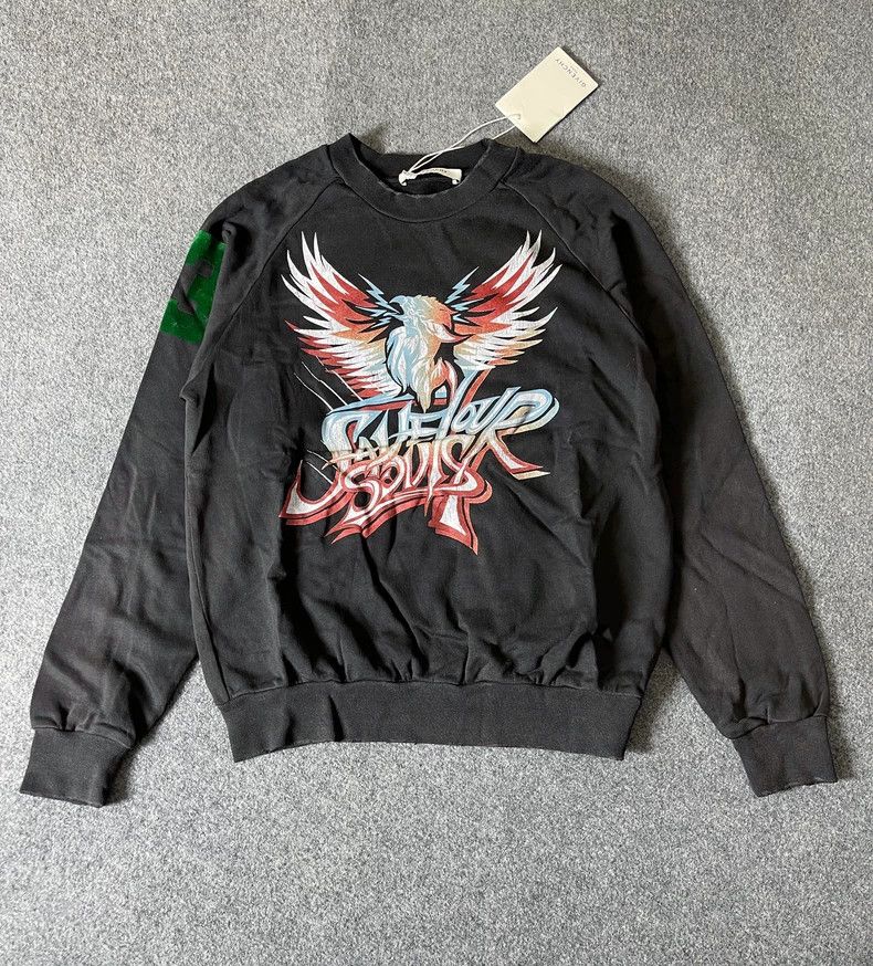 Givenchy Women's Eagle Lightning Letter Print Hoodie M Si