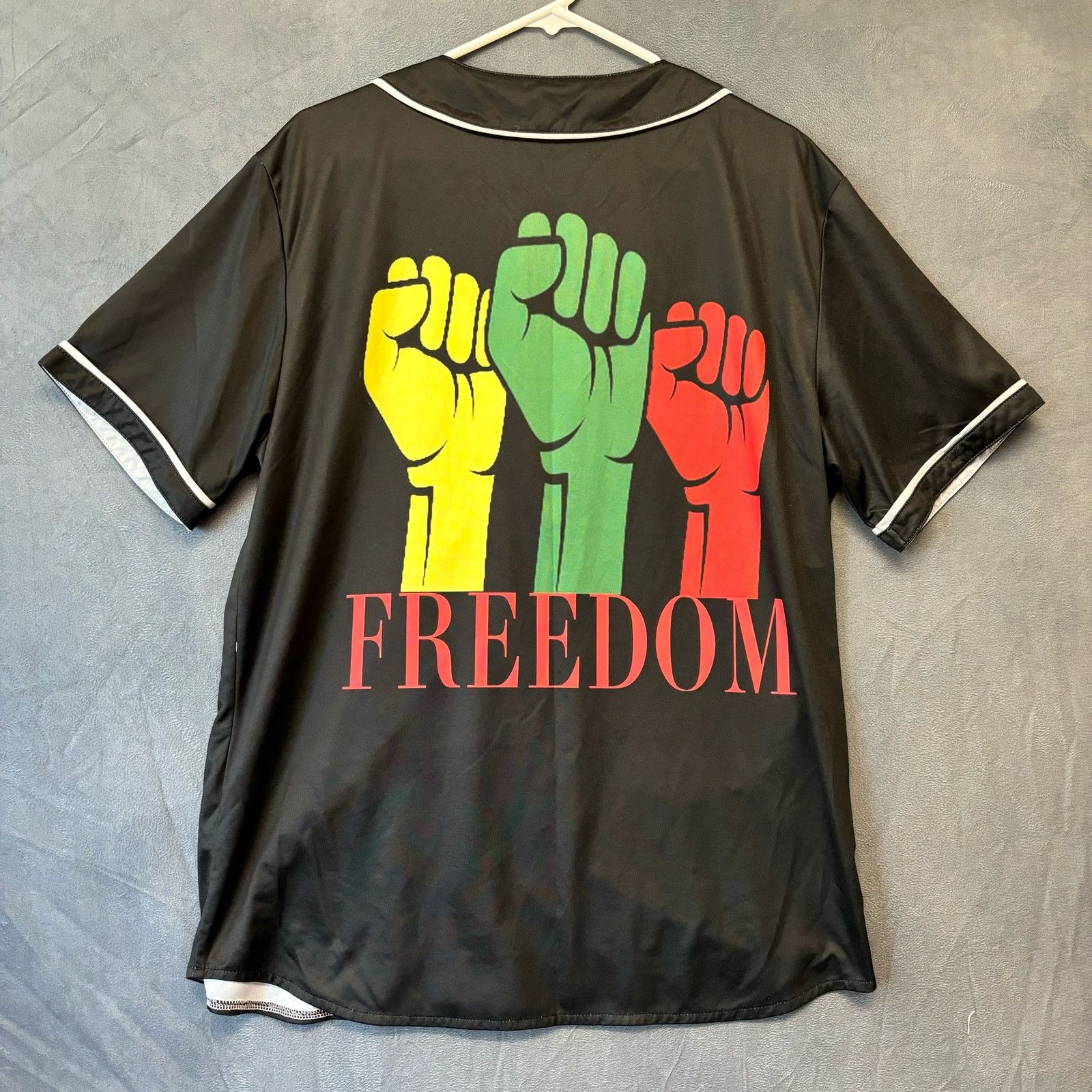 Other Juneteenth Freedom Jersey Shirt 90’s Mens XL Hip Hop HBC Size US XL / EU 56 / 4 - 1 Thumbnail