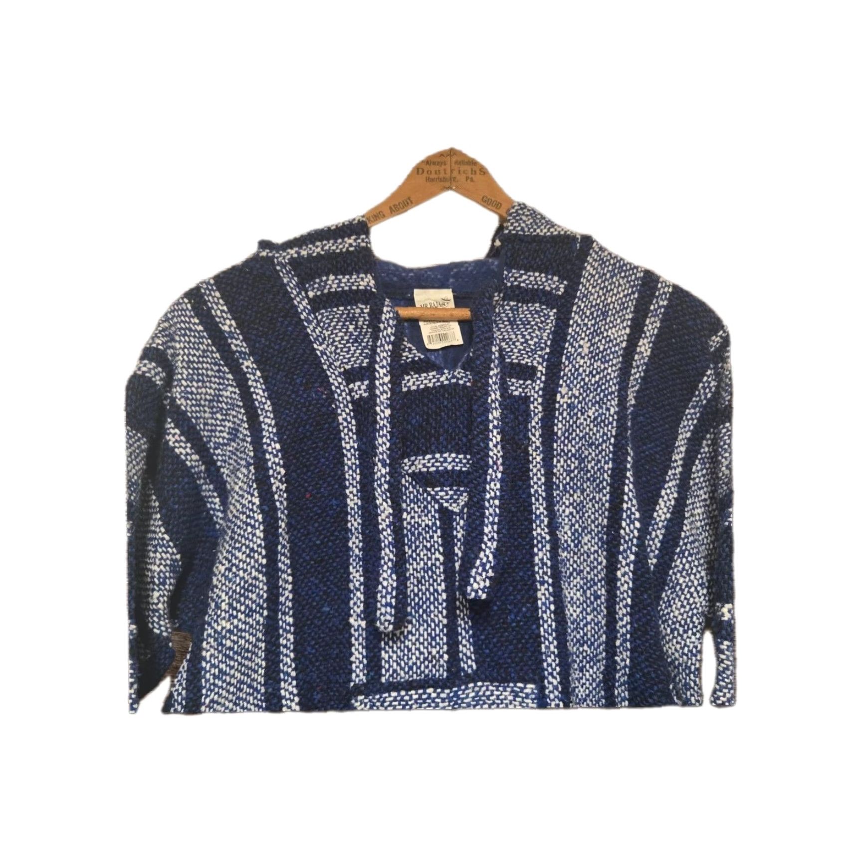 Vintage VINTAGE Mr. Baja Baja Hoodie Unisex Small Blue 90s Pullover Sweater Jacket Size US S / EU 44-46 / 1 - 2 Thumbnail