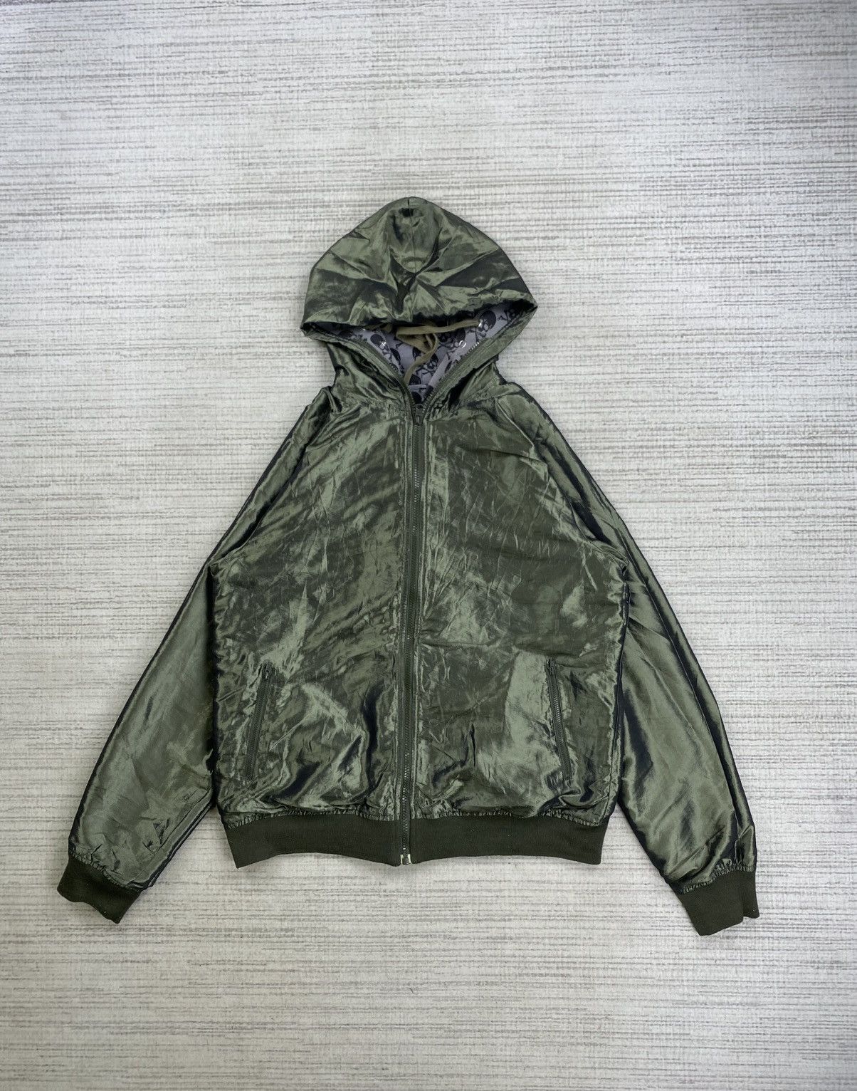 Japanese Brand × Vintage Graniph Skull Monogram Printed Reversible Hoodie Jacket Size US M / EU 48-50 / 2 - 2 Thumbnail