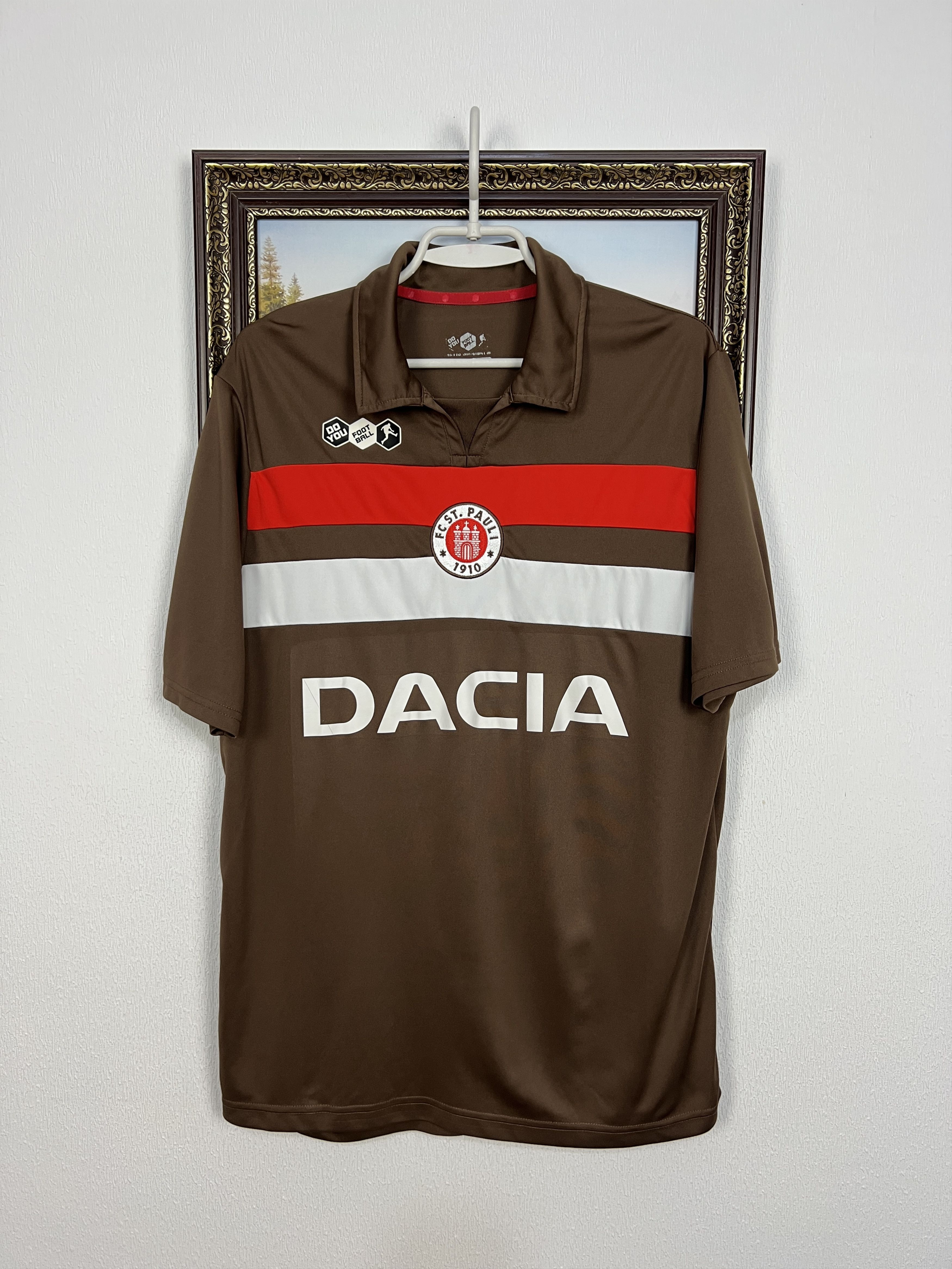 Vintage St Pauli Home football shirt 2009 Soccer #18 Kruse Jersey Size US L / EU 52-54 / 3 - 4 Thumbnail