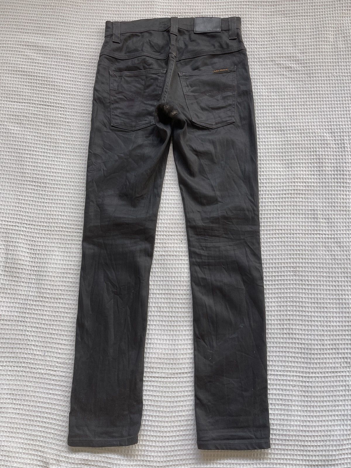 Jean Rare🔥Nudie Jeans Thin Finn Skinny Black Jeans Size US 29 - 3 Thumbnail