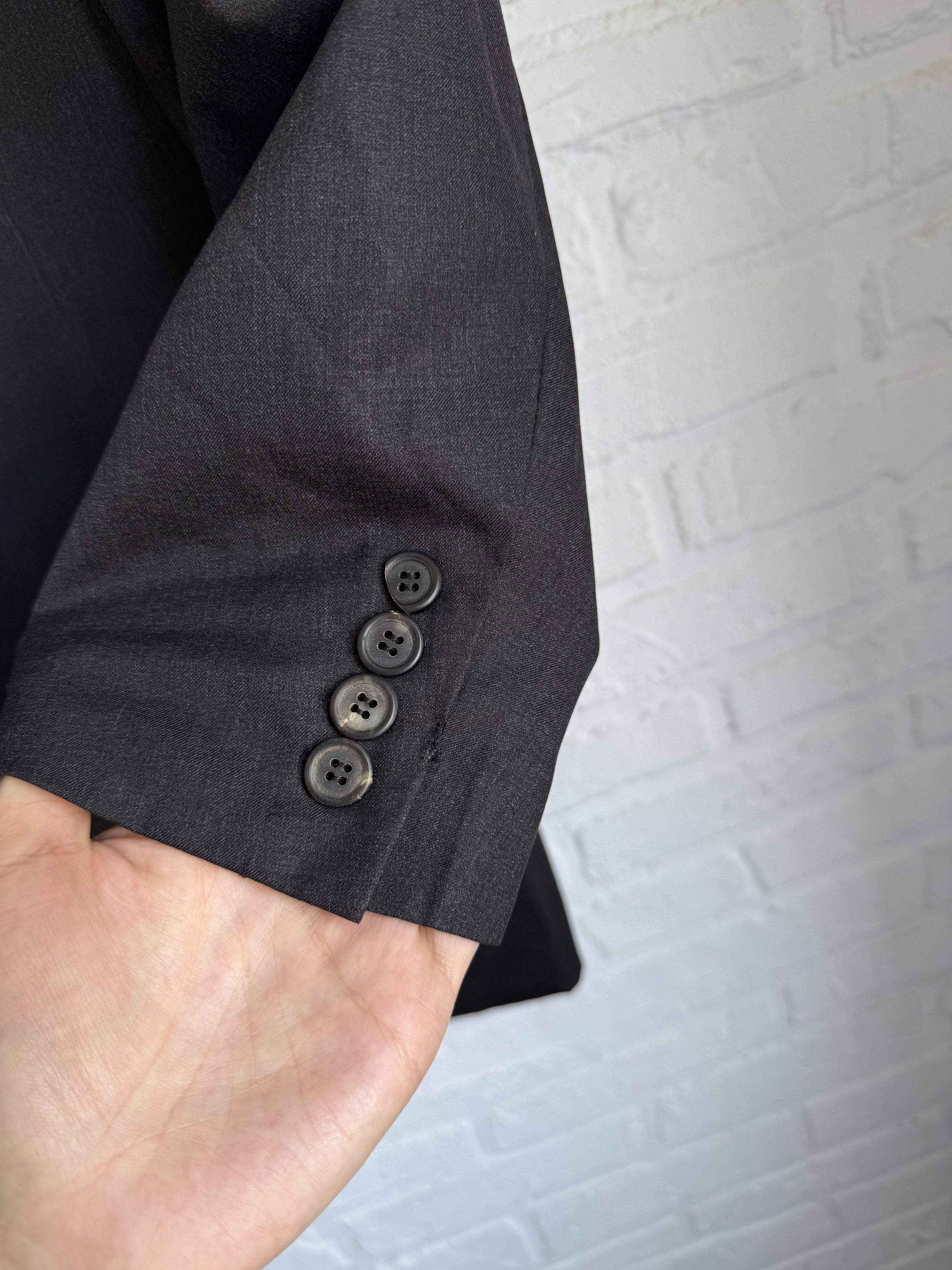 Prada Vintage Prada gray wool blazer size M 50r Size 50R - 10 Thumbnail
