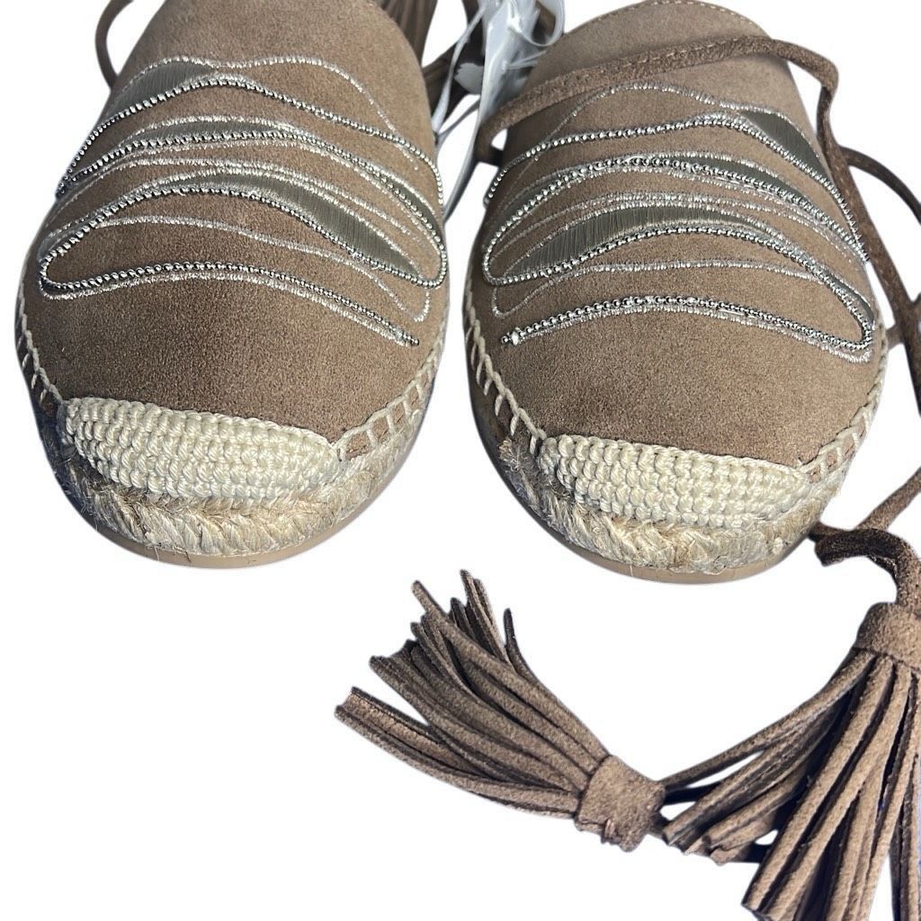 Loro Piana NIB Peserico Beige Suede Espadrilles Size US 6.5 / IT 36.5 - 16 Thumbnail