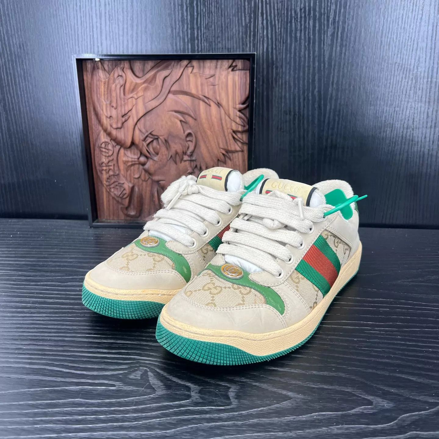 Gucci Gucci Rhyton Gray Green Size 36 Box included Size US 5.5 / IT 35.5 - 1 Thumbnail