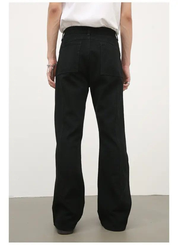 Japanese Brand VIBE Black men's loose American street casual flared jeans Size US 32 / EU 48 - 6 Thumbnail