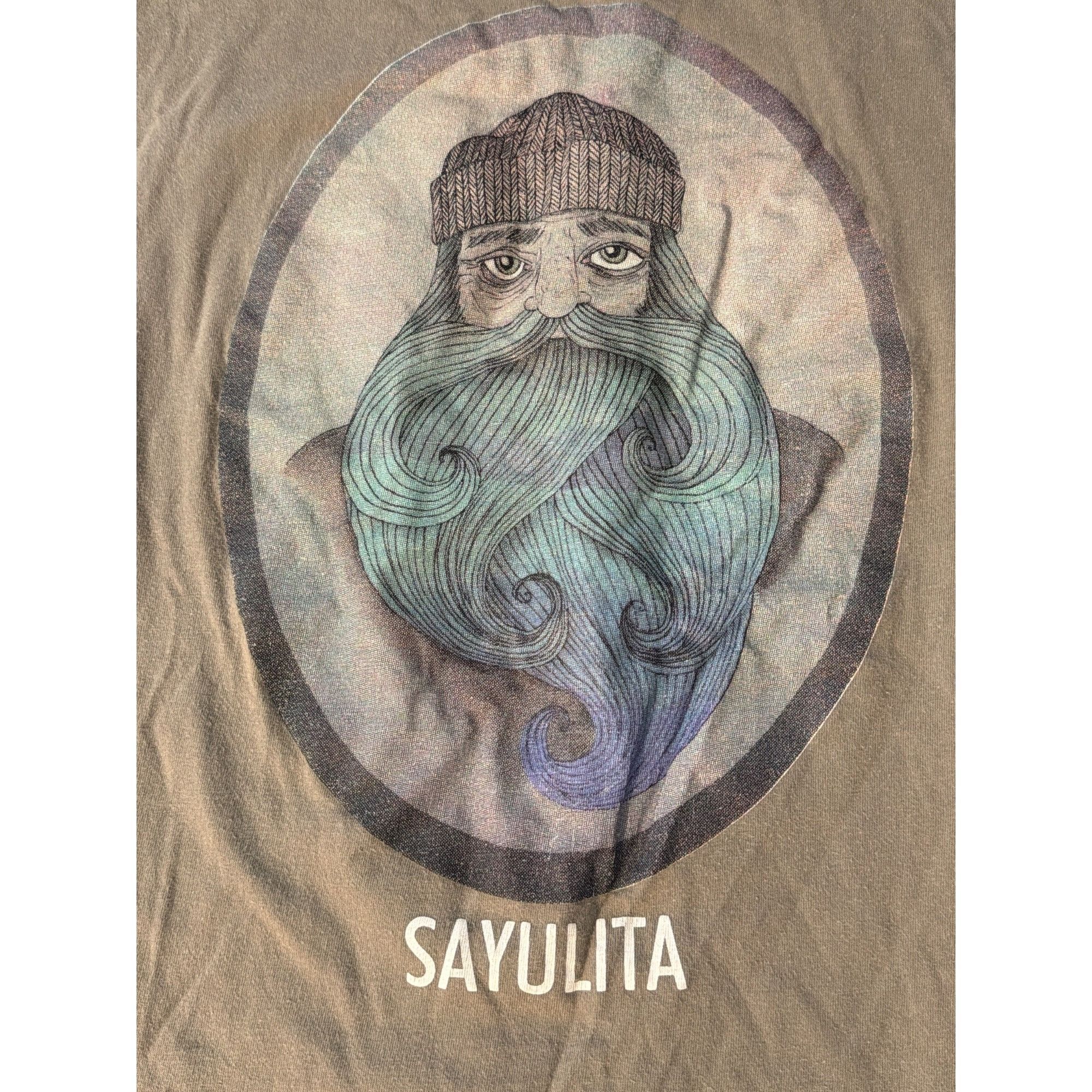 Other Lunazul Sayulita Graphic T Shirt 100% Cotton Crew Neck Gray Size US S / EU 44-46 / 1 - 3 Thumbnail