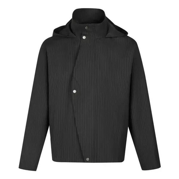 VIBE Vintage Street Punk Stripe Loose Casual Hooded Jacket Coat Size US L / EU 52-54 / 3 - 8 Thumbnail