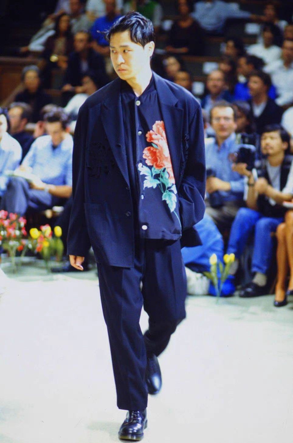 Yohji Yamamoto Yohji Yamamoto 96ss "Flower and Boy" Peony Silk Jacket K4 Size US M / EU 48-50 / 2 - 5 Thumbnail