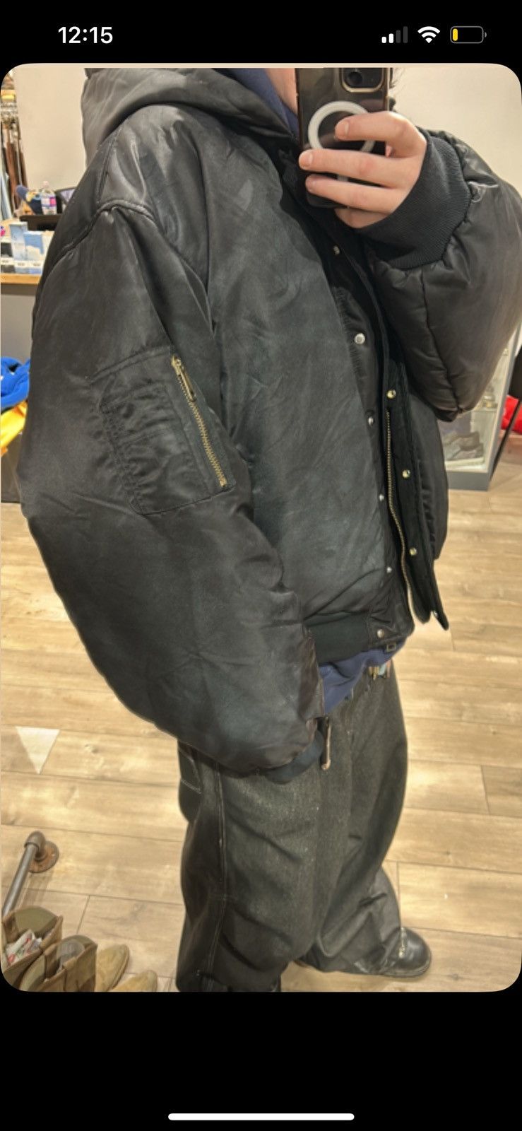 No Faith Studios NO/FAITH STUDIOS REVERSIBLE ONYX BOMBER JACKET Size US XL / EU 56 / 4 - 11 Thumbnail